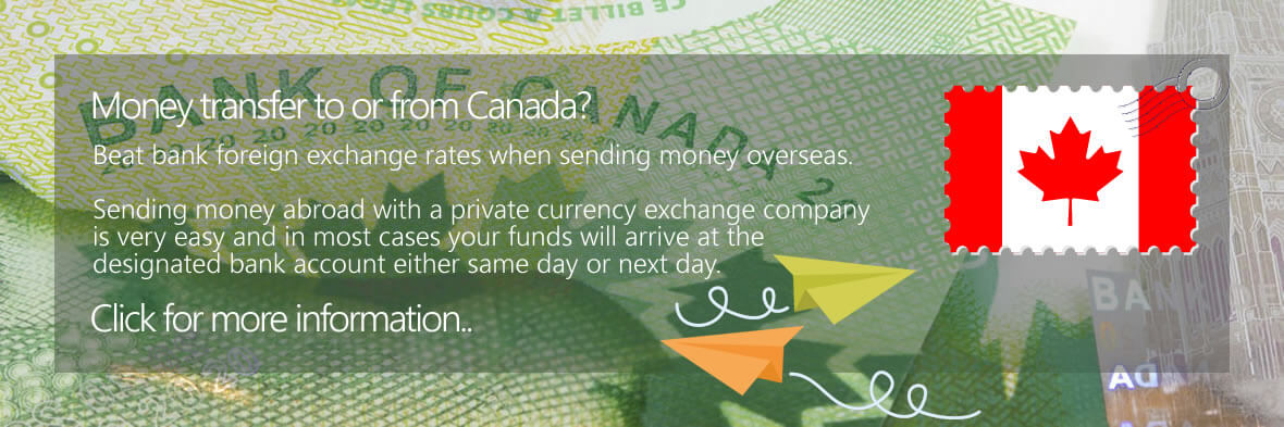 Canadian Dollar Bank Money Transfers to the UK